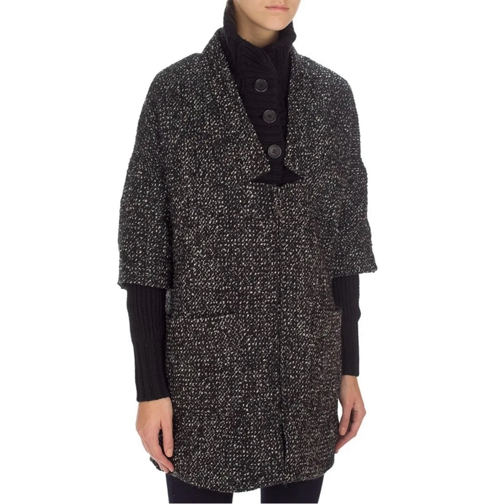 Maison Scotch winter jacket with sweater accents